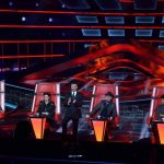 Milano, Trasmissione Tv "The Voice of Italy". Rai2.