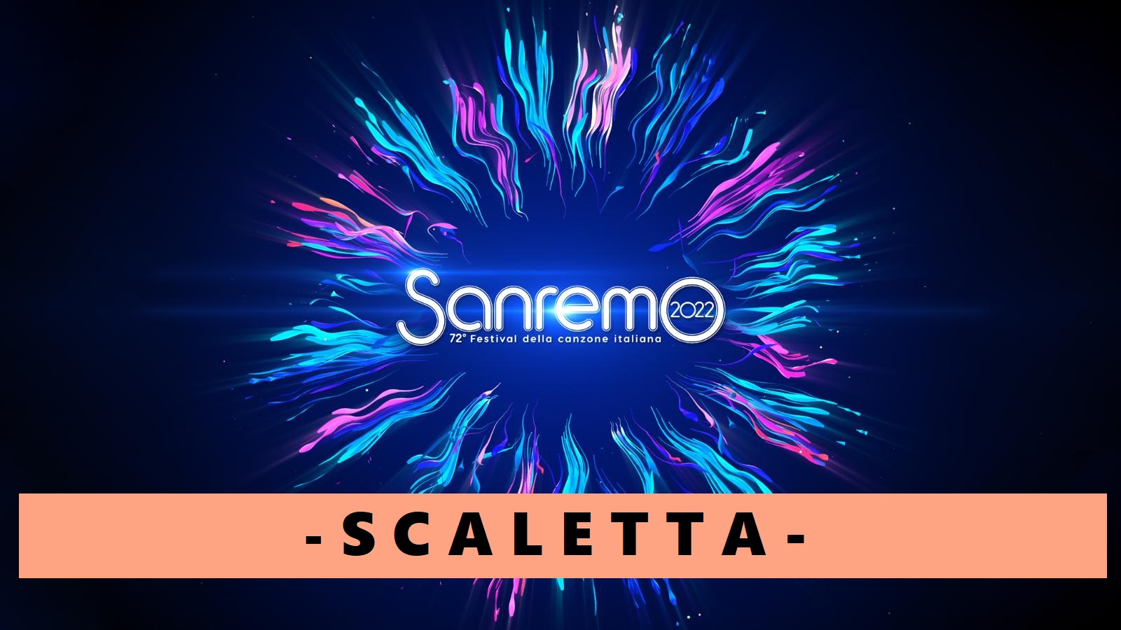Sanremo 2022 scaletta