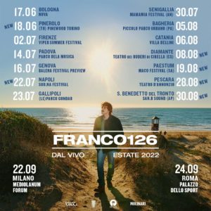 Franco126 - concerti 2022