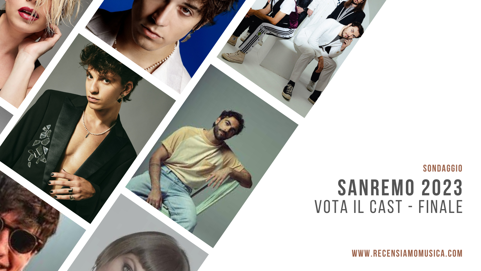 Sanremo 2023 - cast - sondaggio finale