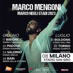Marco Mengoni negli stadi 2023