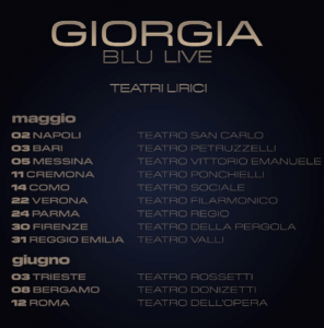 Giorgia - Blu Live Teatri Lirici