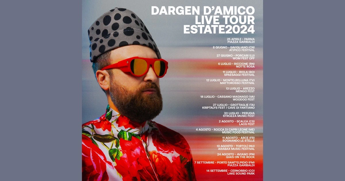 Dargen D’amico, il tour estivo parte da Parma il 25 aprile