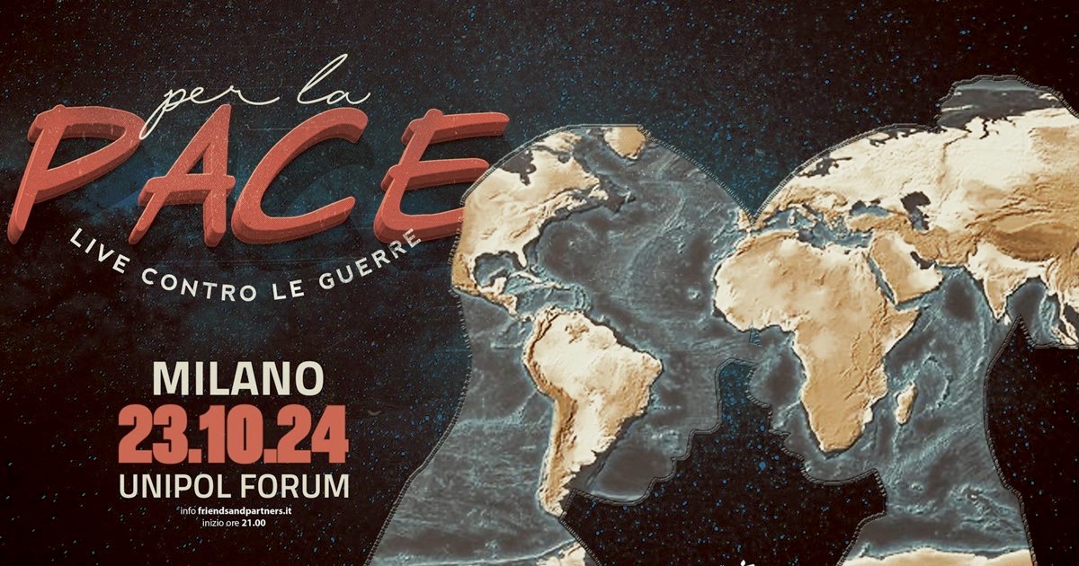 “Per la pace – Live contro tutte le guerre”: gli artisti in scaletta questa sera al Forum