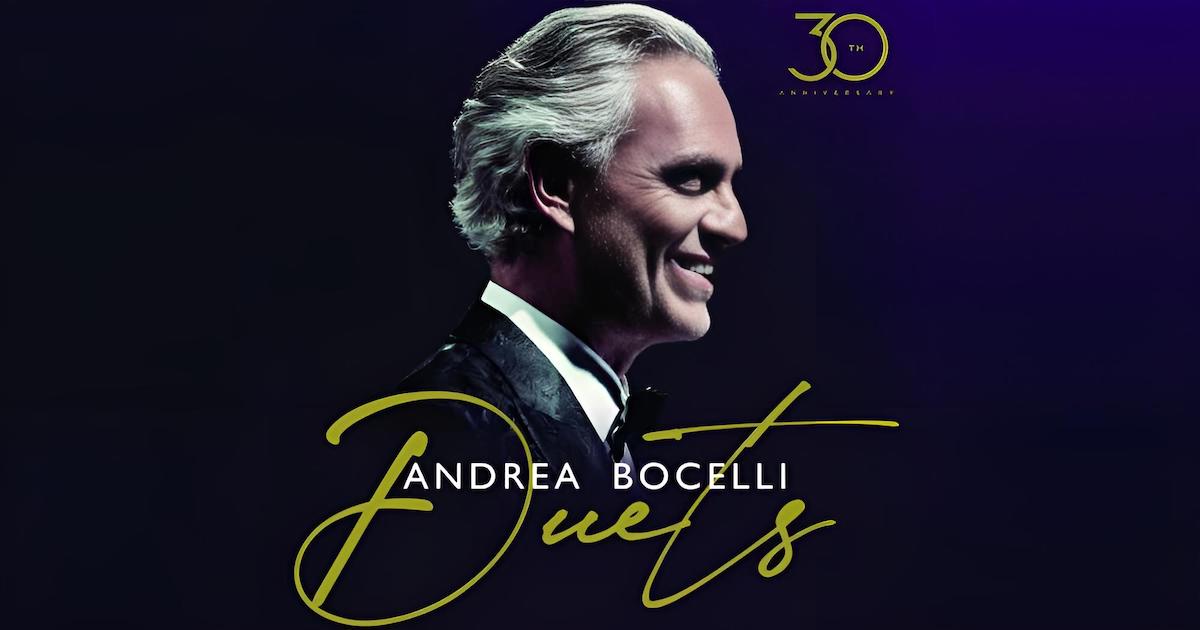 Andrea Bocelli celebra trent’anni di carriera con la raccolta “Duets”