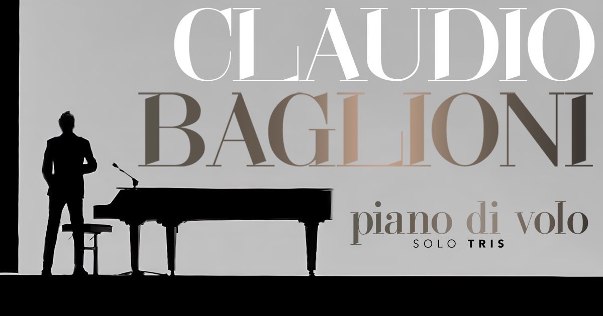 Claudio Baglioni nei grandi teatri lirici con “Piano di Volo soloTris”