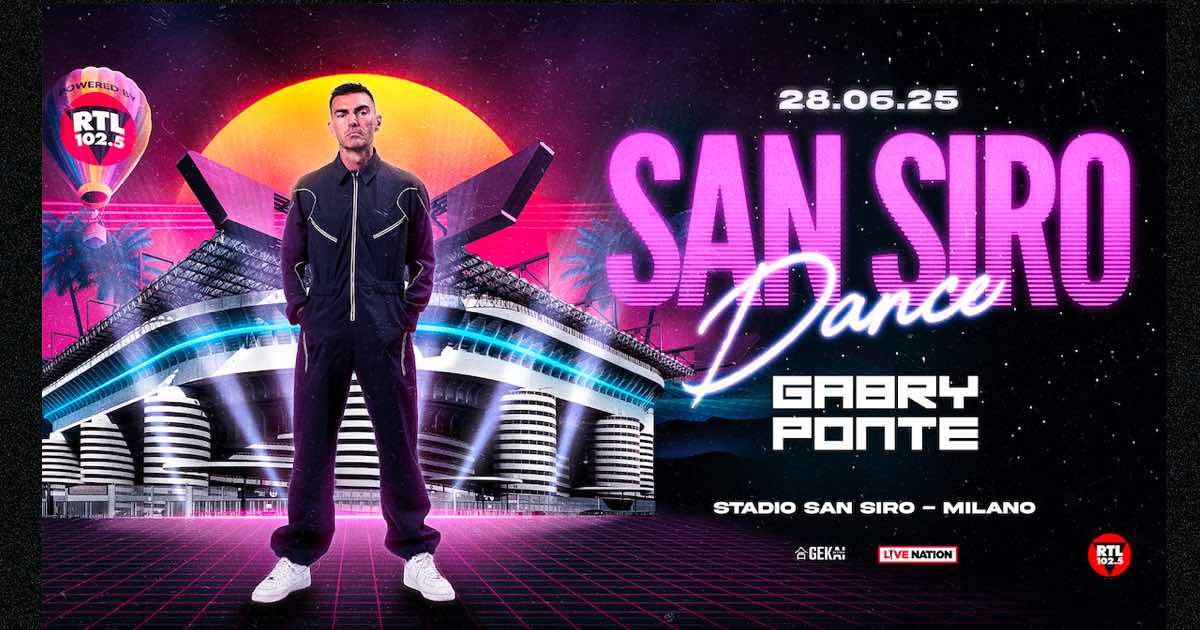 Gabry Ponte sarà il primo deejay della storia a far ballare lo stadio di San Siro