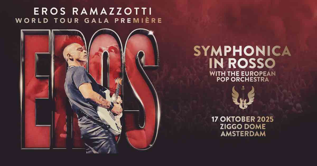 Eros Ramazzotti annuncia il ritorno dal vivo con “World Tour Gala Première”