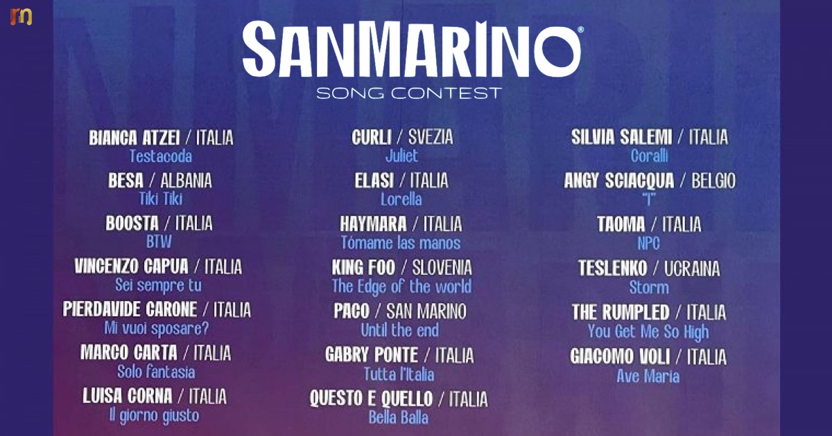 San Marino Song Contest 2025 Gabry Ponte