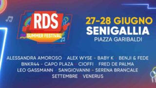 RDS Summer Festival 2025: i cantanti in scaletta a Senigallia